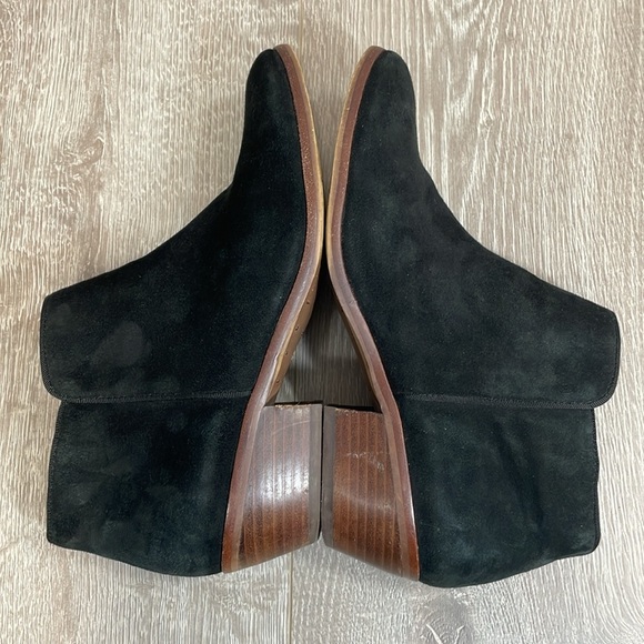 Sam Edelman Black Suede Leather Petty Ankle Bootie 7.5W - Picture 9 of 15